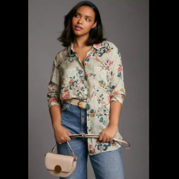 Brand New PILCRO The Romy Relaxed Buttondown Shirt - Picture 7 of 7